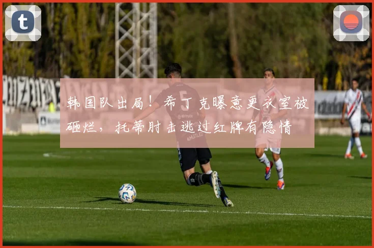 韩国队出局！希丁克曝意更衣室被砸烂，托蒂肘击逃过红牌有隐情